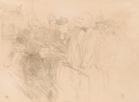 Henri de Toulouse-Lautrec, (French, 1864-1901), Proces Arton, Ribot a la Cour d'Assises (second plate), 1896