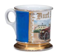 A Chauffeur's Porcelain Occupational Shaving Mug