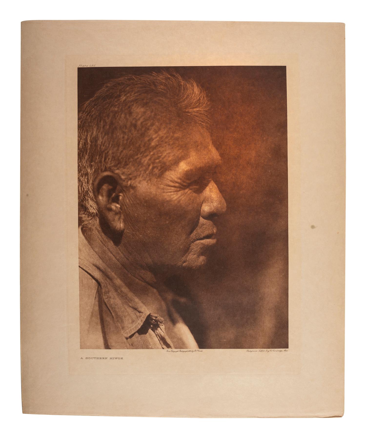 CURTIS, Edward (1868-1952). A group of 18 photogravure portraits.