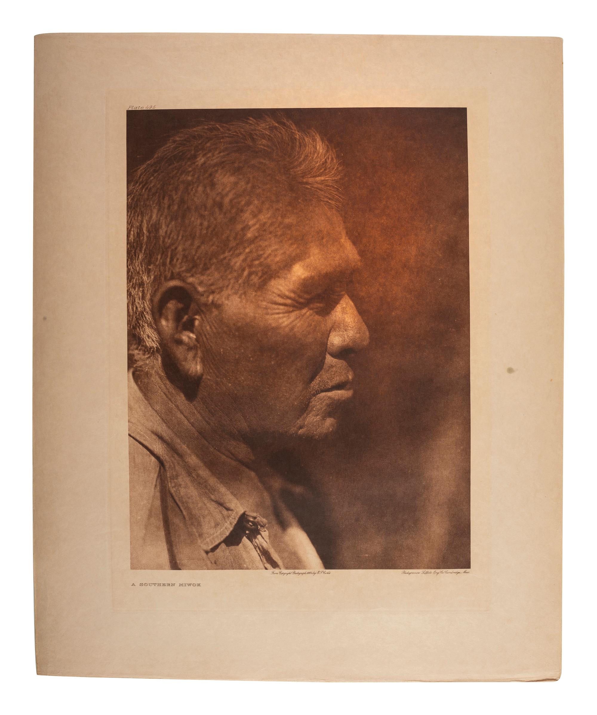 CURTIS, Edward (1868-1952). A group of 18 photogravure portraits.