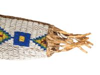 Sioux Beaded Hide Bowcase and Quiver, with Bow and Arrows