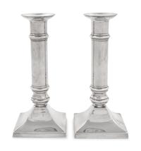 A Pair of American Silver Candlesticks