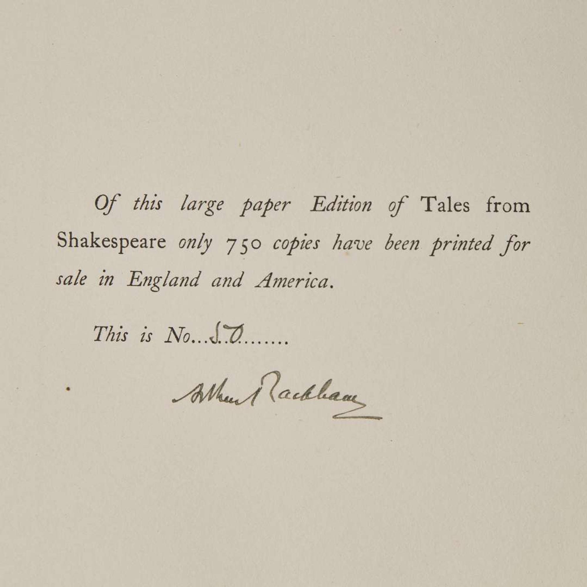[Children's & Illustrated] [Rackham, Arthur] [Shakespeare, William] Lamb, Charles and Mary Tales from Shakespeare