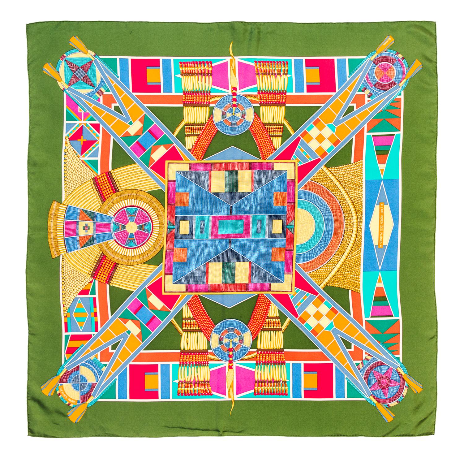 An Hermes 90cm Silk Scarf, 36" x 36".