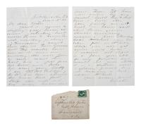 CUSTER, George Armstrong (1839-1876). Autograph letter signed ("Custer"), to Captain George Yates, 7th Cavalry. Fort Yates, Dakota Territory, 11 June 1871.