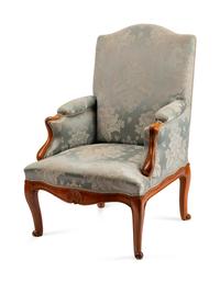 A Louis XV Provincial Walnut Bergere — 18TH/19TH CENTURY