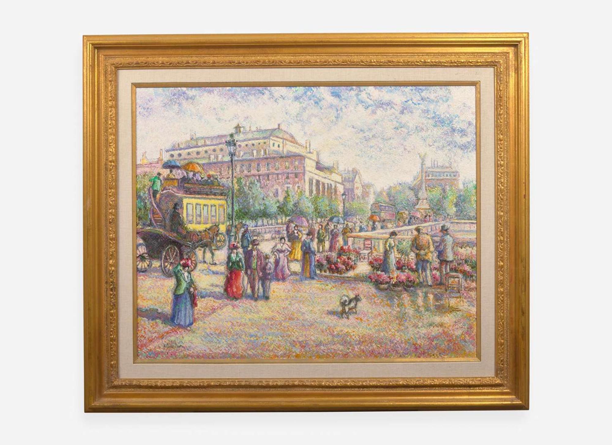 Hugues Claude Pissarro (French, b. 1935), Le Quai aux Fleurs
