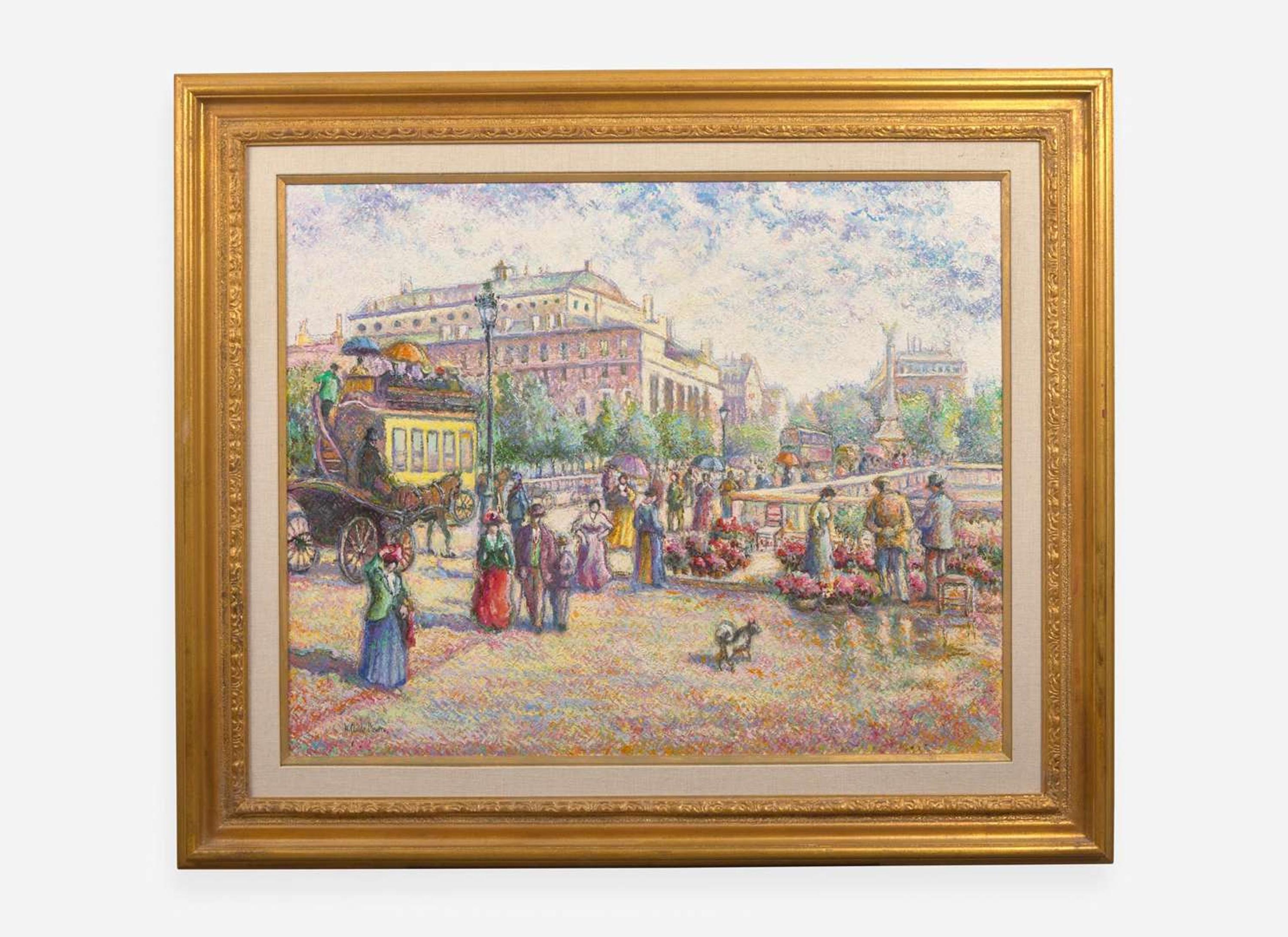 Hugues Claude Pissarro (French, b. 1935), Le Quai aux Fleurs