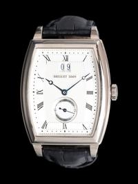 BREGUET, REF. 5480 BB12996 18K WHITE GOLD 'HERITAGE' DATE WATCH