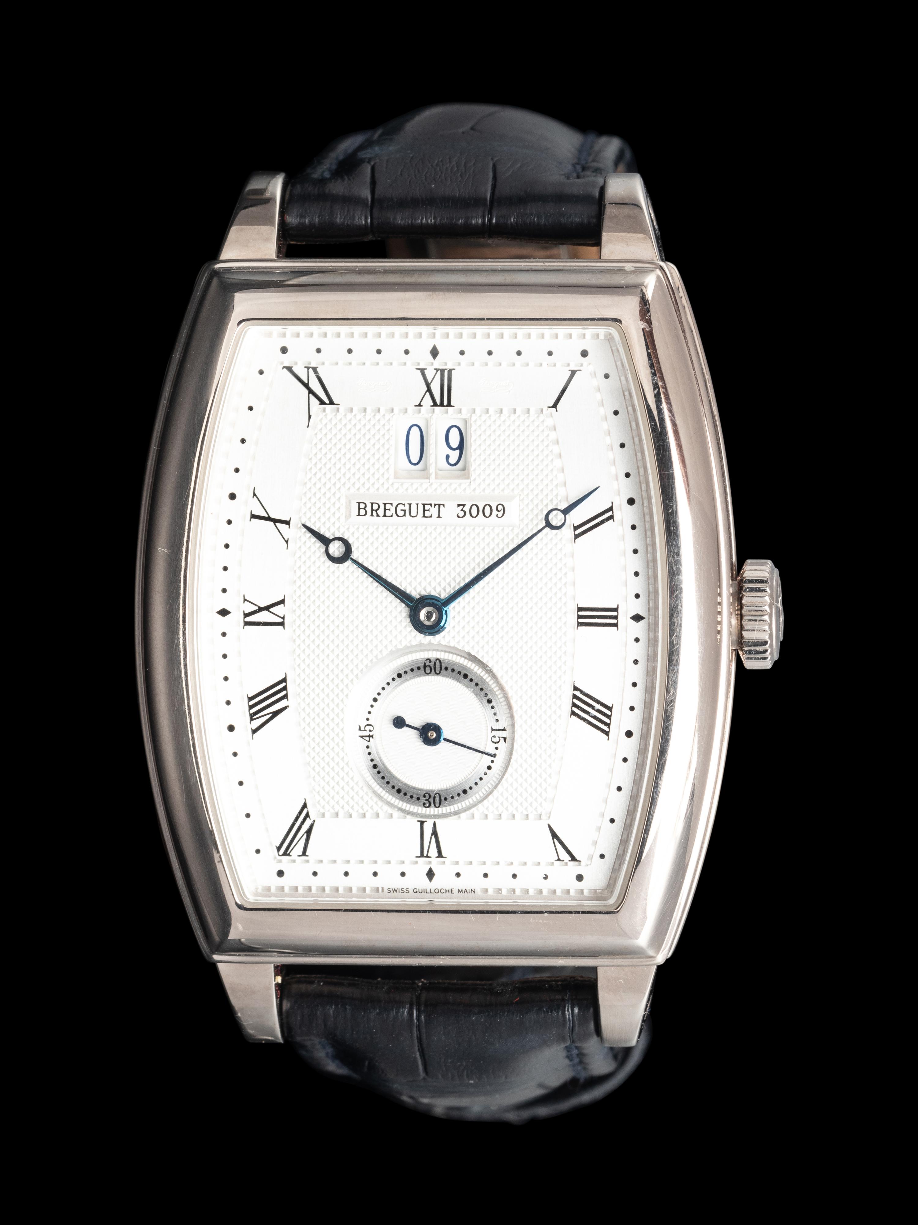 BREGUET, REF. 5480 BB12996 18K WHITE GOLD 'HERITAGE' DATE WATCH