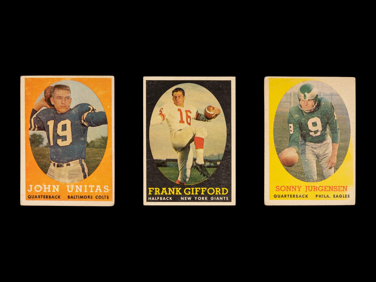 A Group of Over 150 1958 Topps Football Cards,