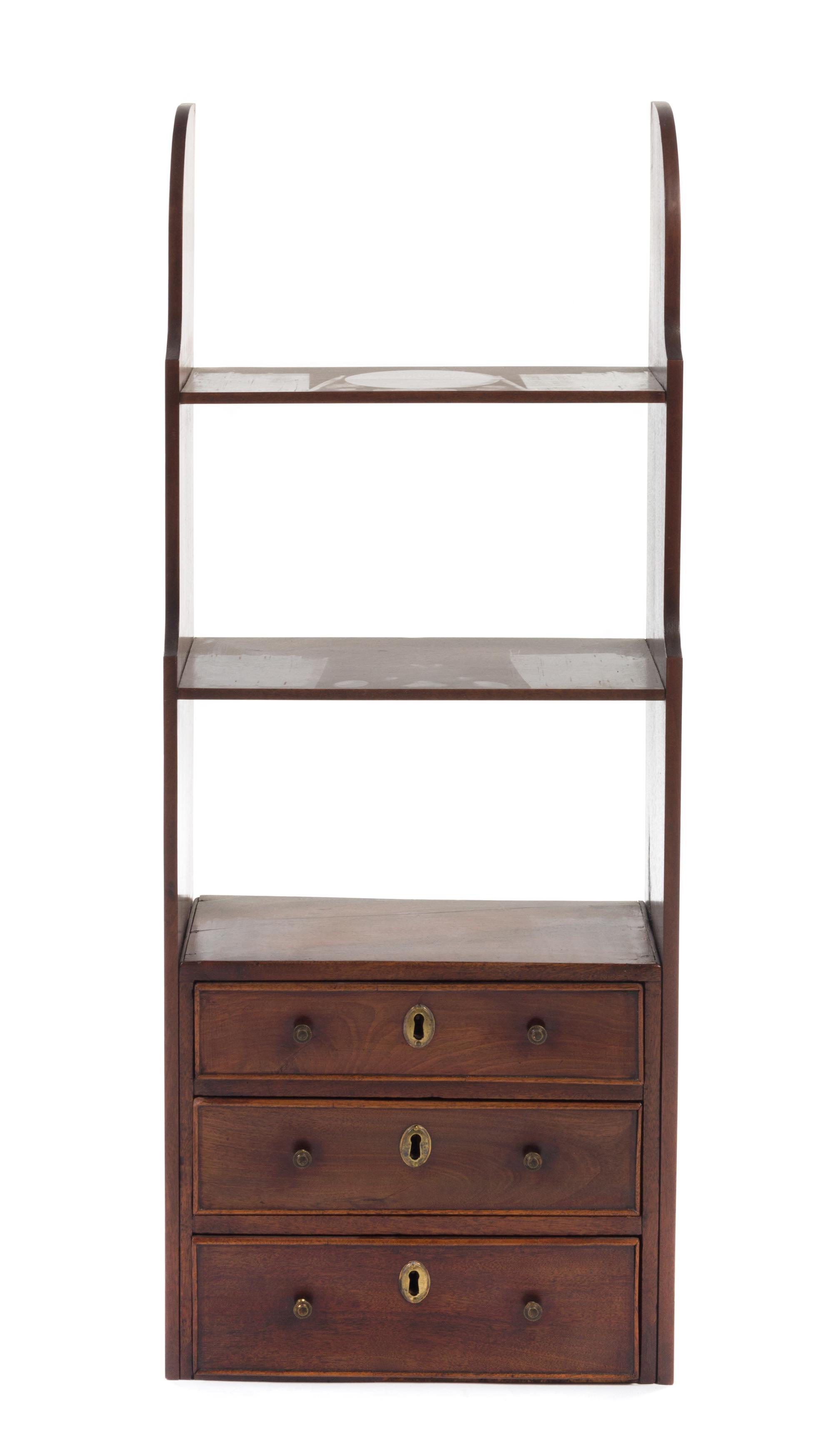 A George III Mahogany Hanging Etagere — EARLY 19TH CENTURY
