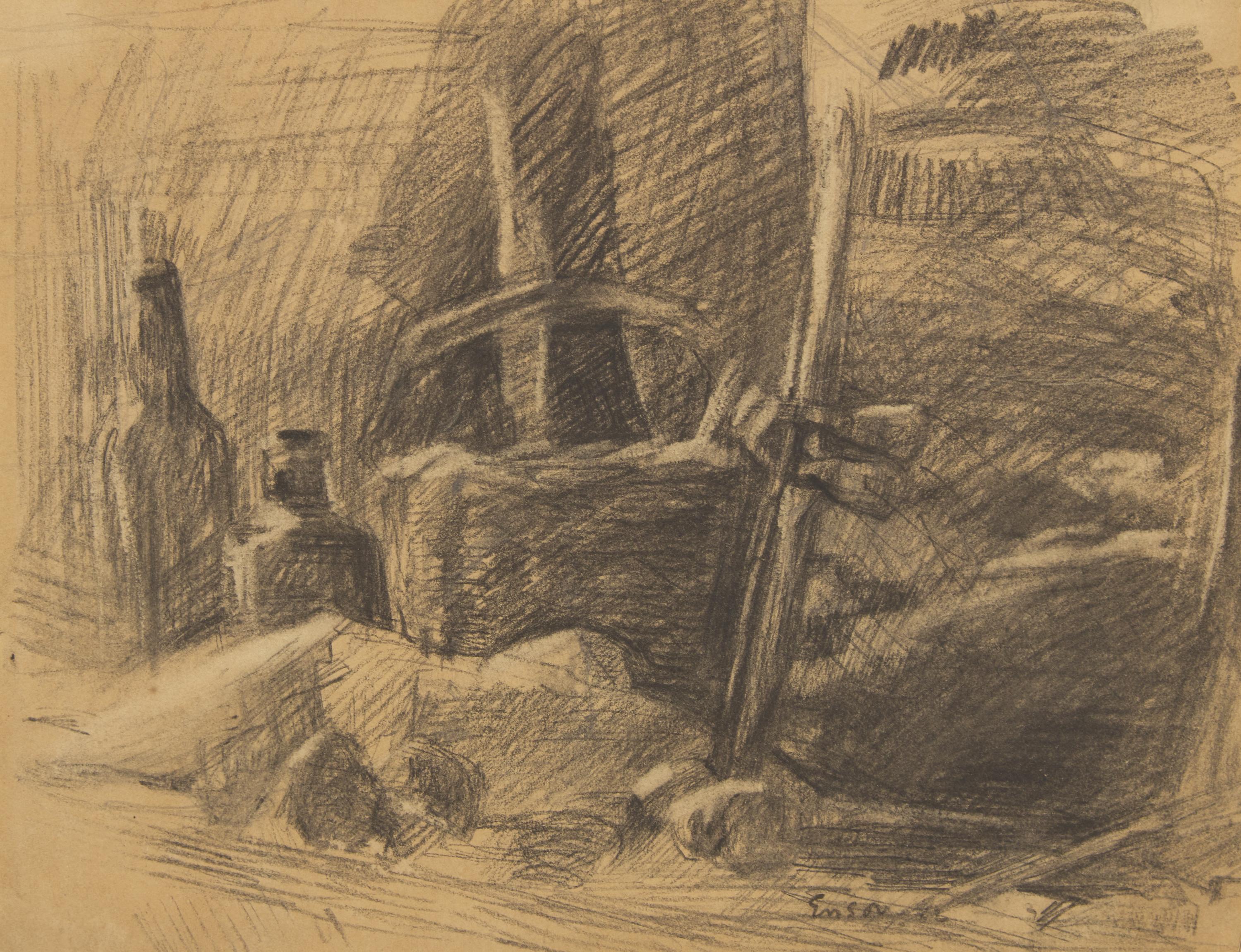 Still Life; with Figure Studies (A Double-Sided Work) , 1882