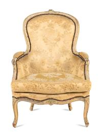 A Louis XV Painted Bergere