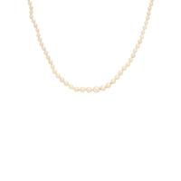 Mikimoto, Cultured Pearl Earrings with an Unsigned Cultured Pearl Necklace