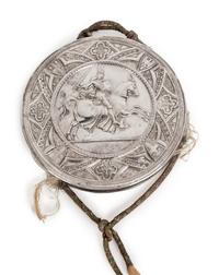 An Italian Silver Cased Wax Seal, Possibly King Vittorio Emanuele II of Sardinia — Turin, Sardinia, Mid 19th Century