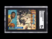 A 1996-97 Topps Stadium Club Rookie Showcase Kobe Bryant Rookie Basketball Card No. RS11 (SGC 9 MINT)