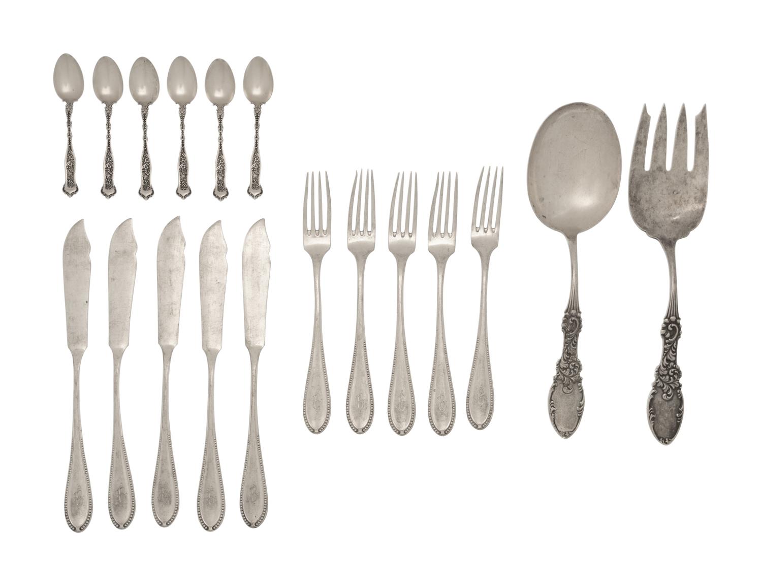 A German Silver Fish Service