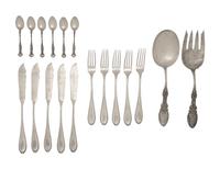A German Silver Fish Service