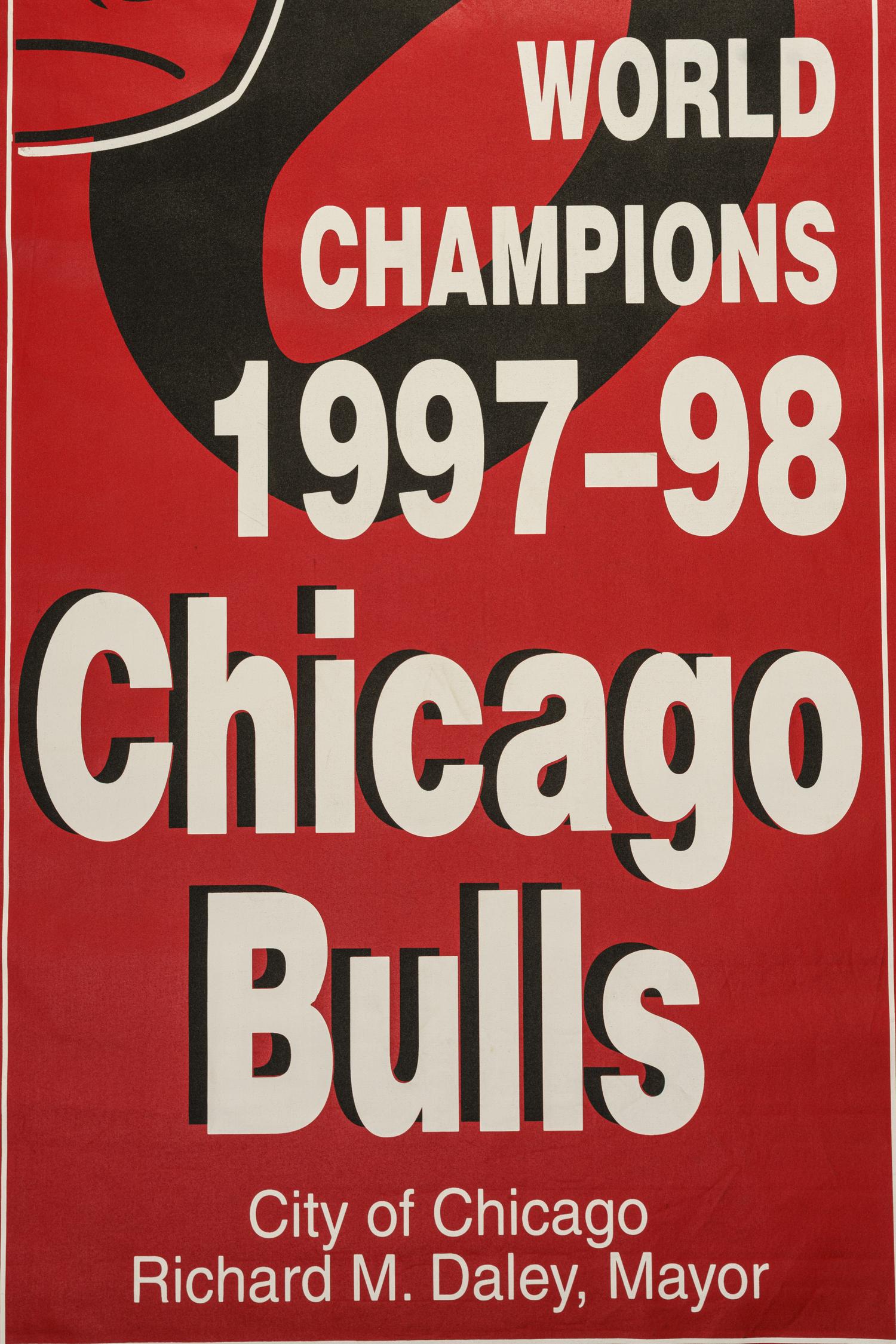 A 1998 Scottie Pippen Signed Chicago Bulls "Last Dance" Era NBA Champions Chicago Large Street Banner