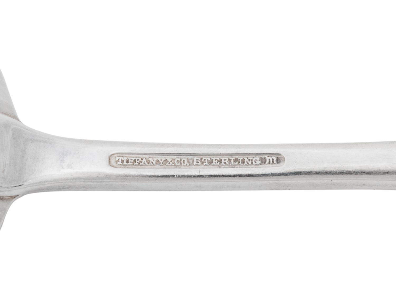 Twelve Tiffany and Co. Silver Soup Spoons