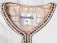 Chanel, White Tweed Cardigan Jacket