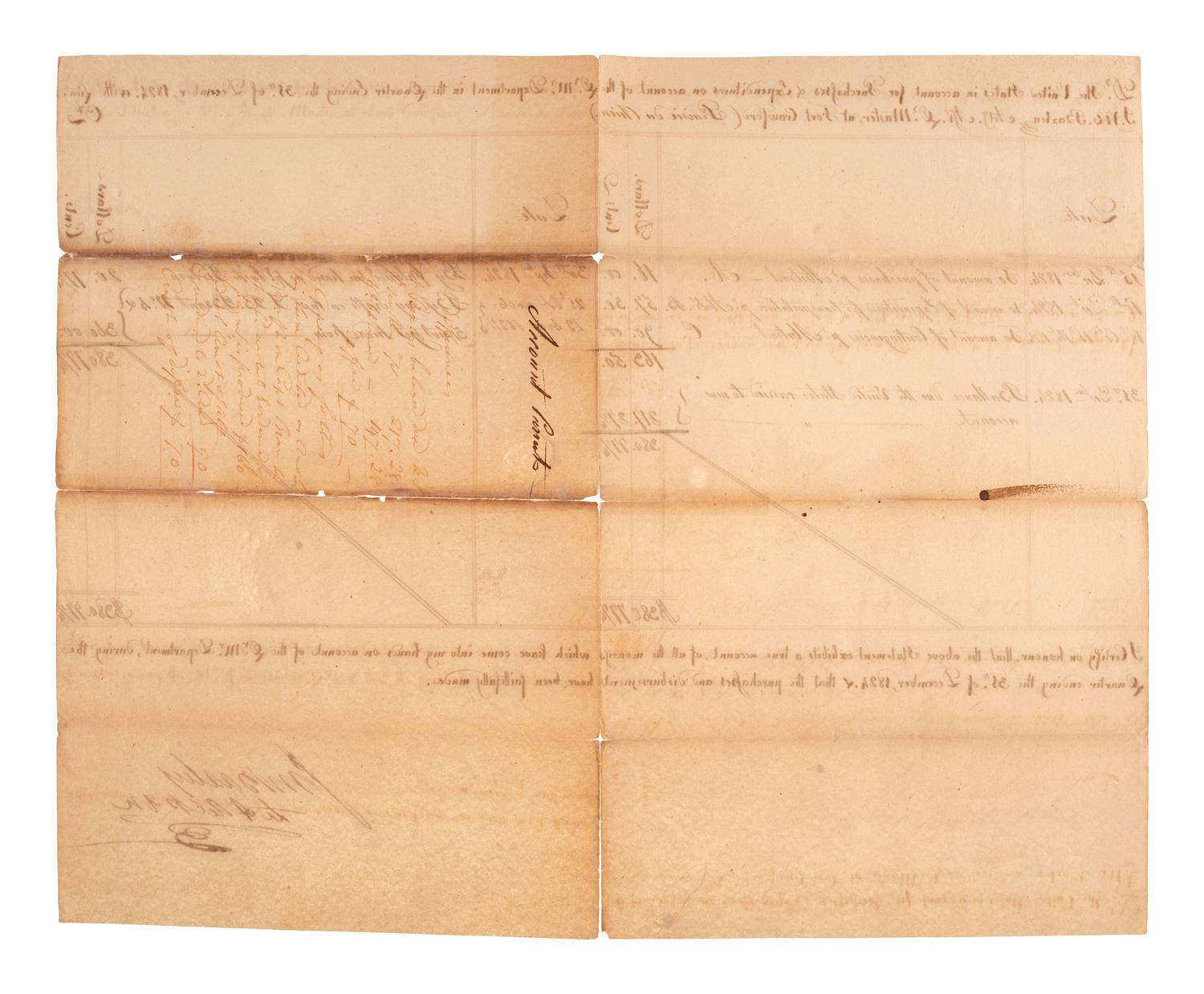 [MICHIGAN TERRITORY] -- [WISCONSIN TERRITORY]. A group of documents related to Prairie du Chien, Fort Crawford, and early Wisconsin settlement comprising: