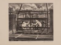 A group of three prints ( Party Chutes; Penthouse; The Crisis )