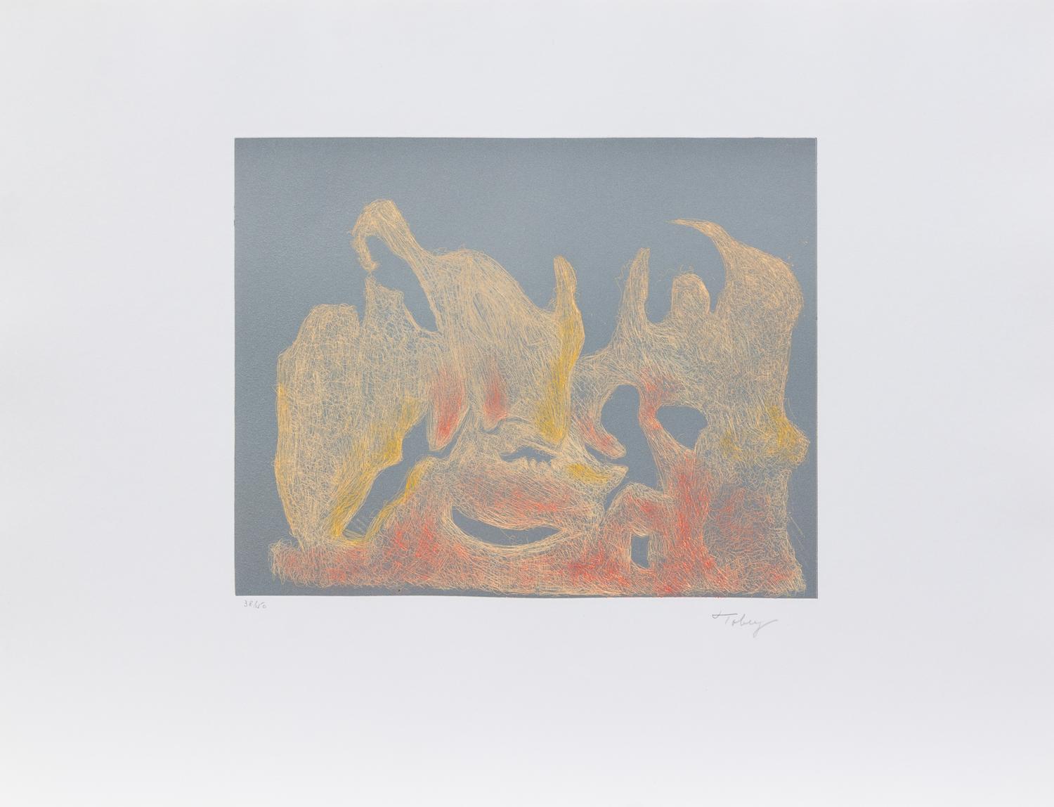 Mark Tobey, (American, 1890-1976), Awakening Night and Awakening Dawn, 1974