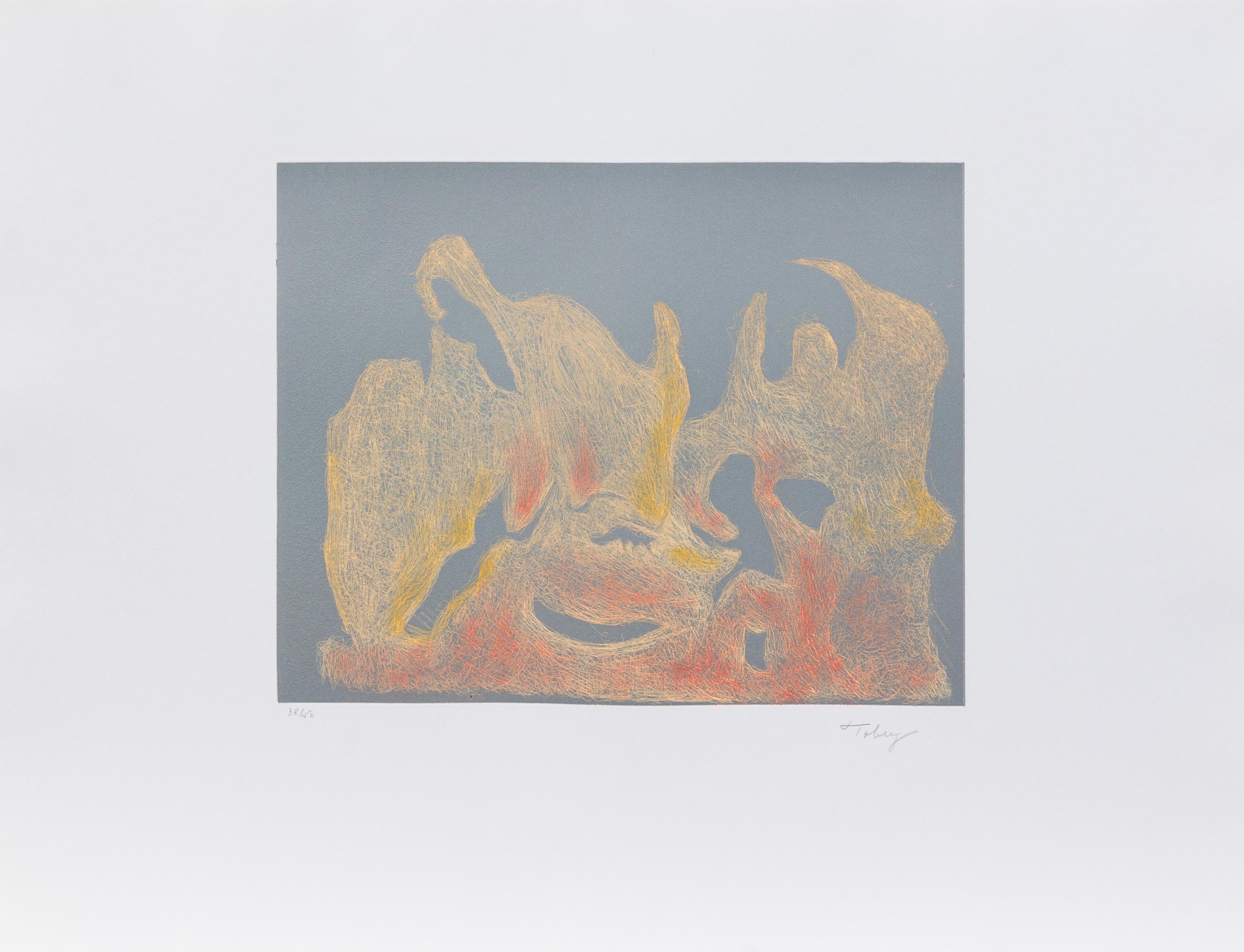 Mark Tobey, (American, 1890-1976), Awakening Night and Awakening Dawn, 1974