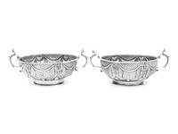 A Pair of Dutch Silver Sugar Bowls