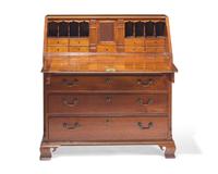 A Chippendale walnut slant-front desk, Southeastern Pennsylvania, circa 1770