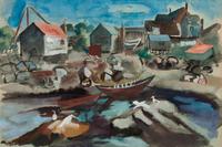 Untitled (Harbor Scene)