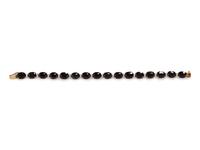 A 14 Karat Yellow Gold, Sapphire and Diamond Bracelet,
