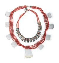 Kewa Multi-strand Necklaces, with Mosaic Inlay
