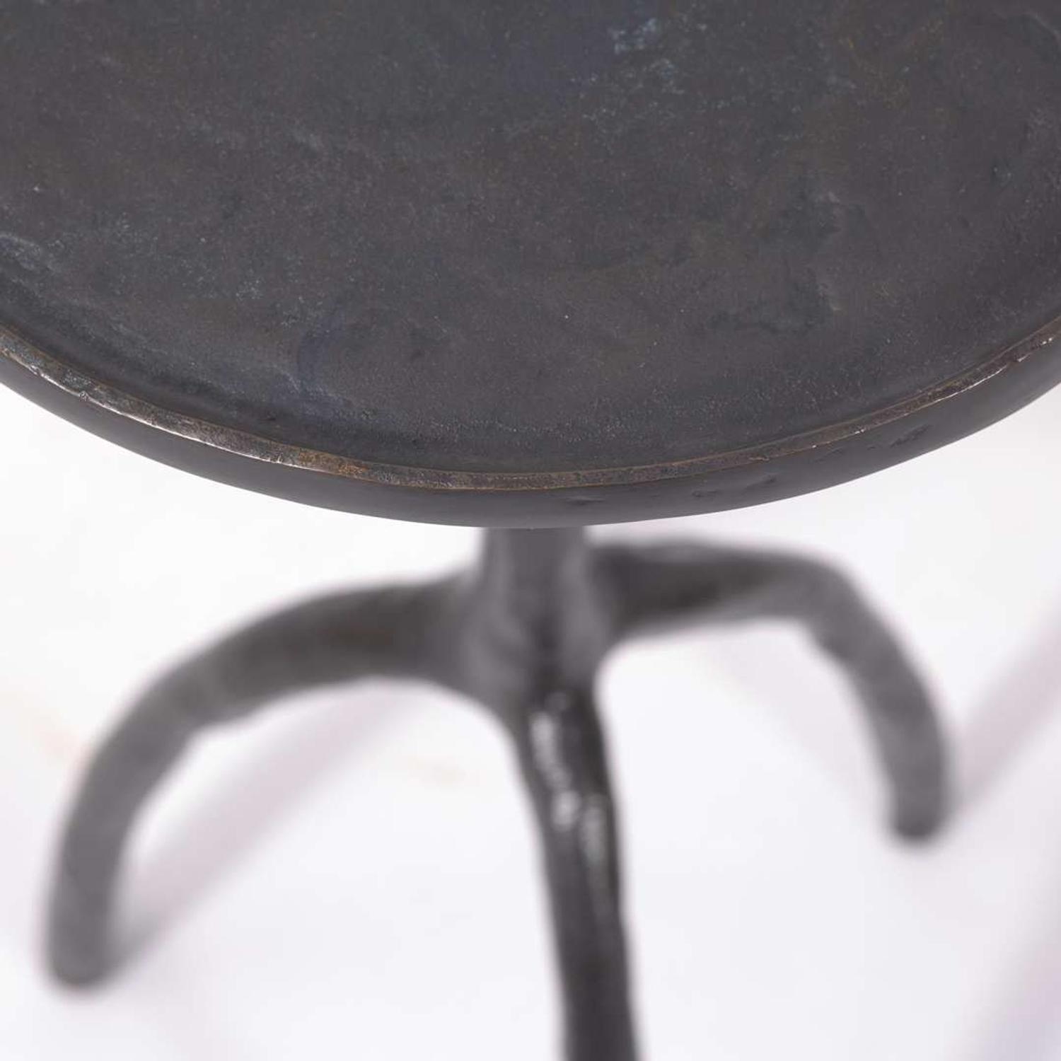 Christian Liaigre (French, 1943-2020) for Holly Hunt (American, active 1983 to present) Pair of "Trépied" Bronze Side Tables, USA, 2003