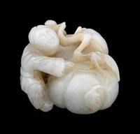 Five Chinese Jade and Hardstone Carvings