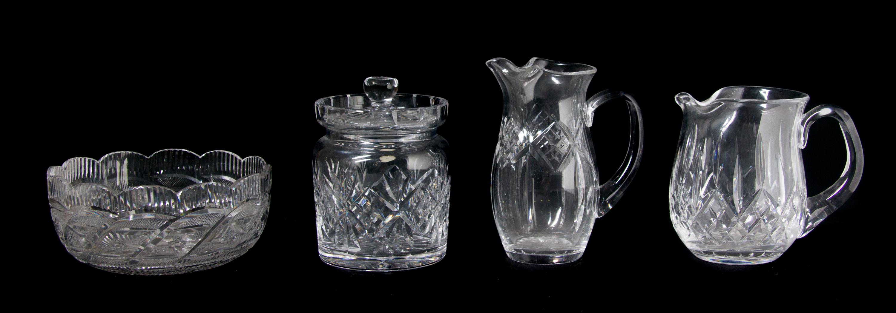 A Collection of Waterford Glass Articles, Height of tallest 7 7/8 inches.