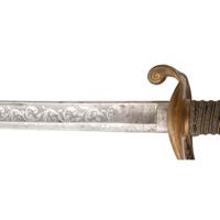 US Model 1850 Foot Officer's Sword Inscribed to CHT - Charles H. Tobey of the 58th Mass Volunteers - WIA at Spotsylvania and Petersburg, POW Petersburg