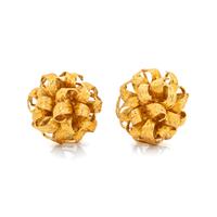 YELLOW GOLD EARCLIPS
