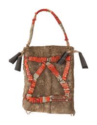 Eastern Plains Quilled Hide Charm Bag