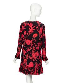 Valentino, Floral-Print Silk Dress