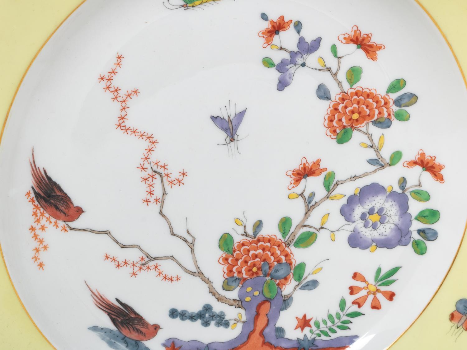 A Set of Ten Meissen Porcelain Plates