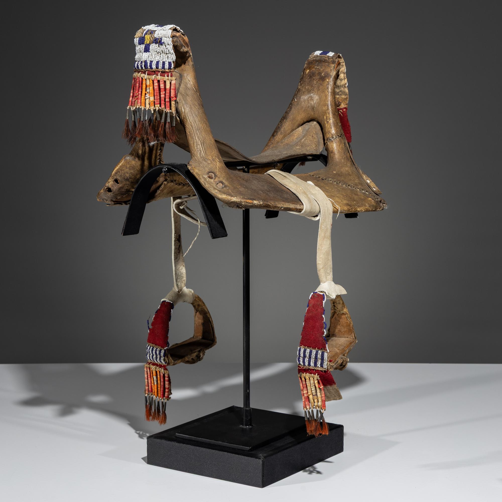 Sioux Child's Beaded Saddle Tree