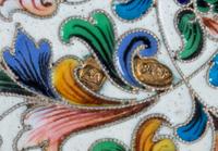 A Russian Enameled Silver Cigarette Case, Maker's mark AL, kokoshnik mark of Ivan Lebedkin, Moscow, early 20th century, the case with p