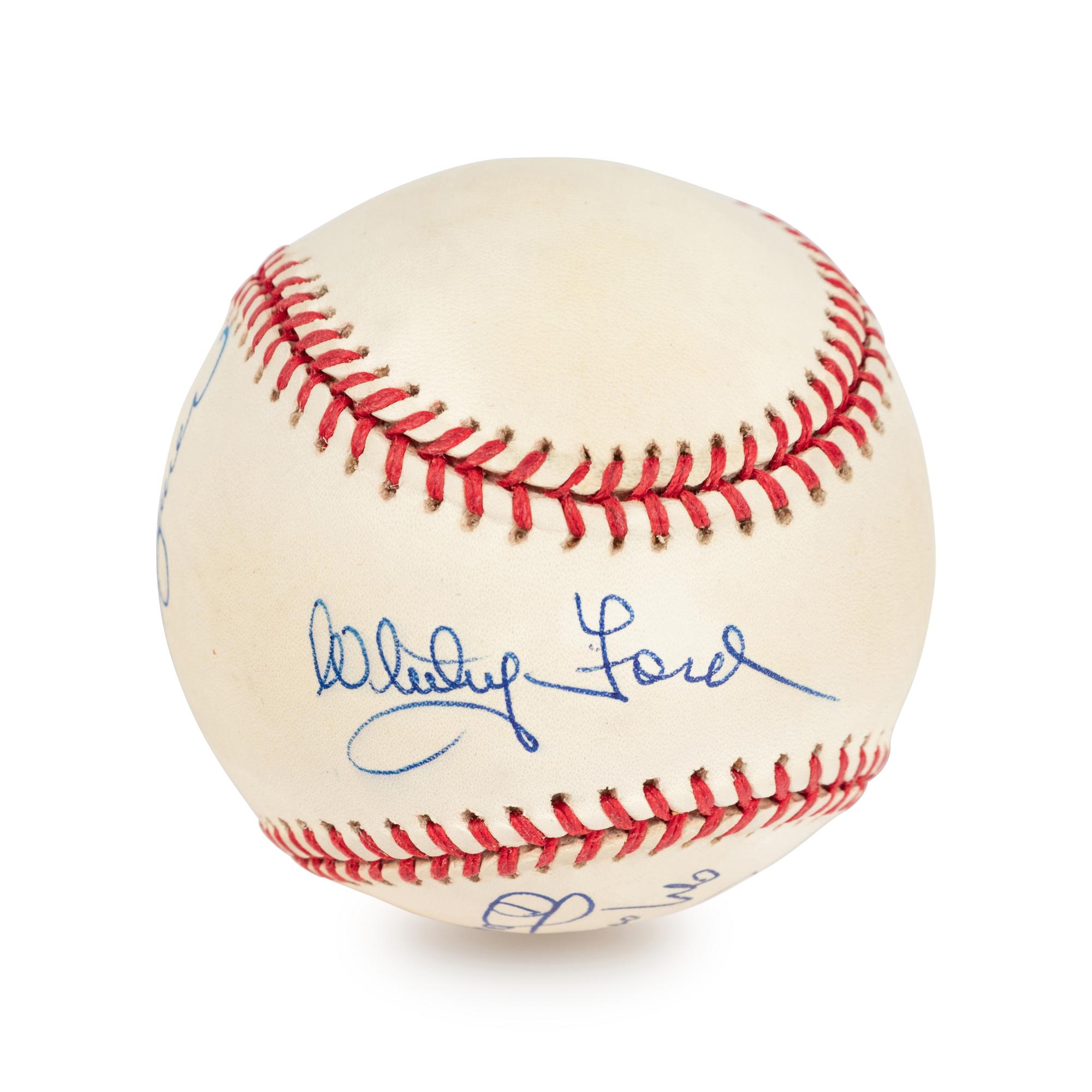 A Multi-Signed 1950s New York Yankees Autograph Baseball (Beckett Authentication Services BAS Certified),