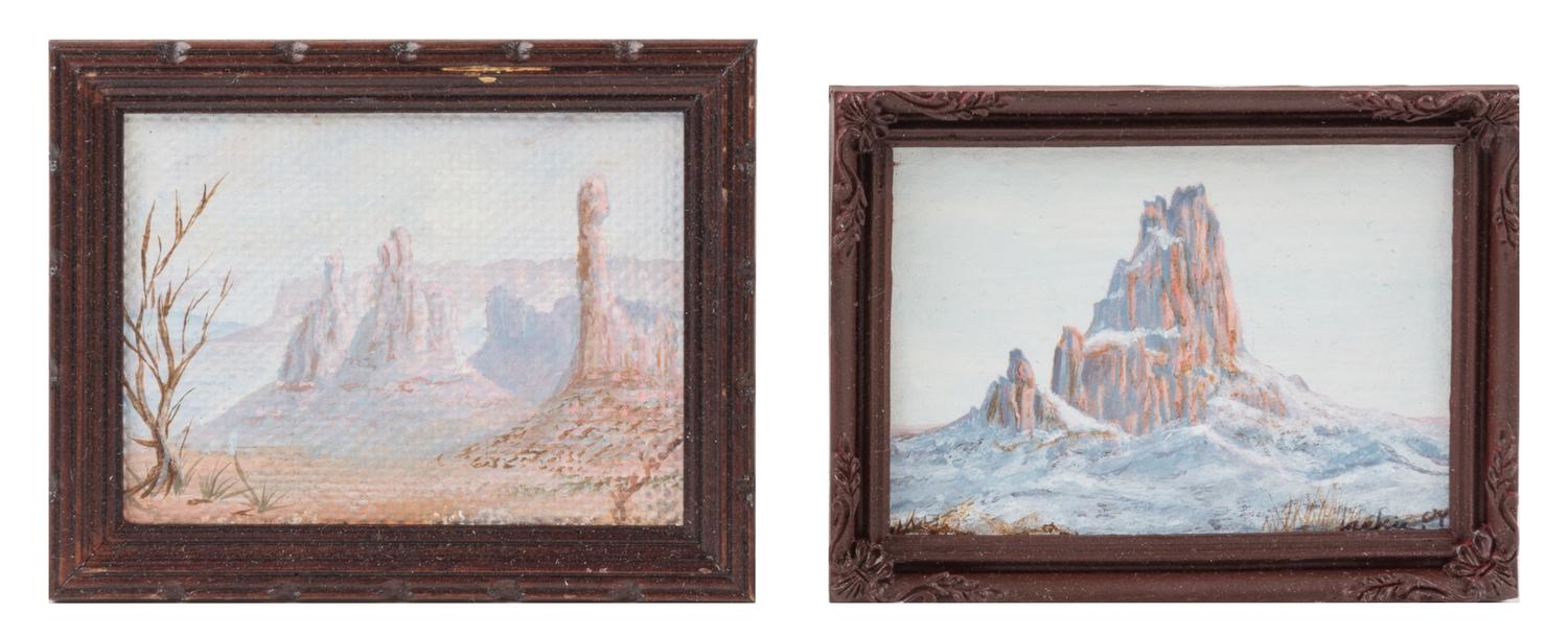 Jackie Steele, (20th Century), Mountain Landscapes (two works)