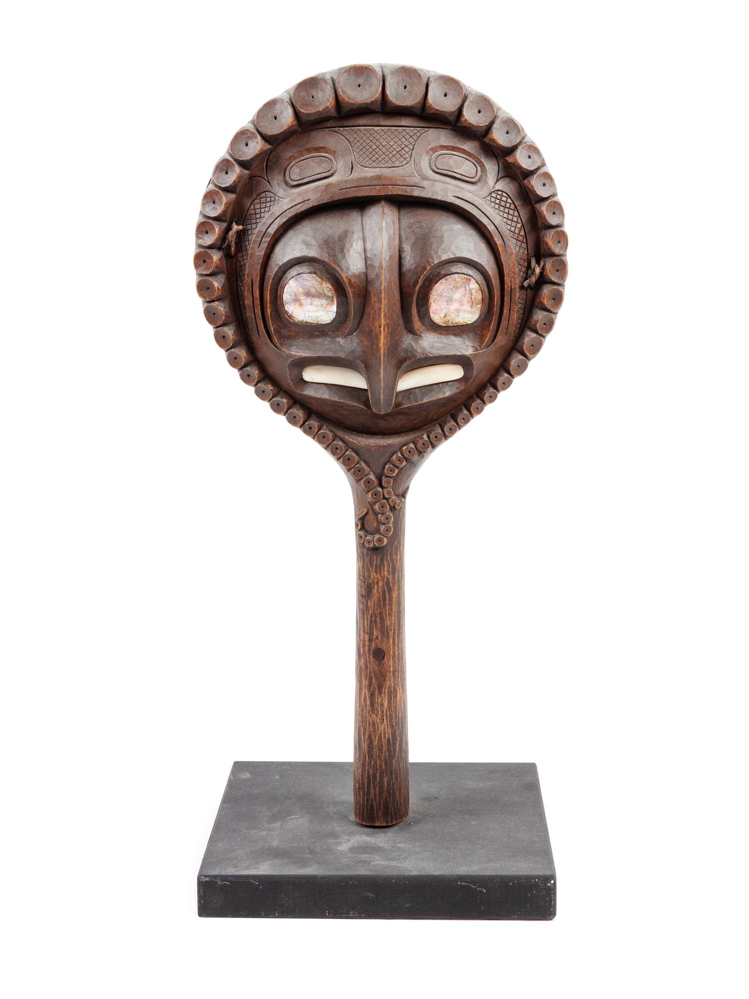 Shaman Octopus Carved Rattle