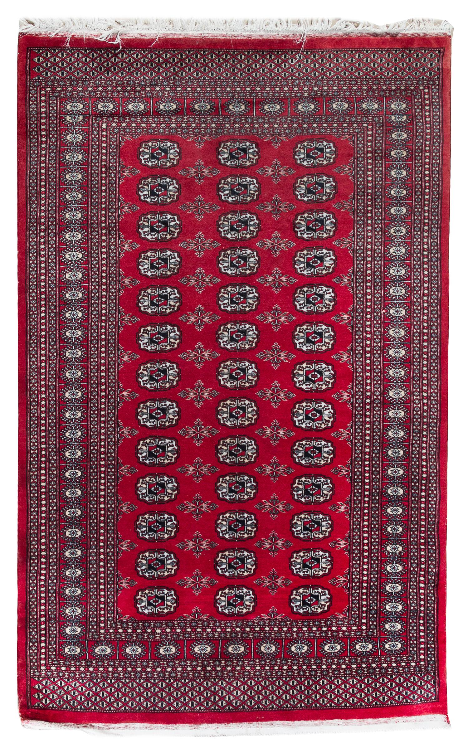 A Turkoman Wool Rug 5 feet 11 inches x 4 feet 2 1/2 inches. — 20TH CENTURY