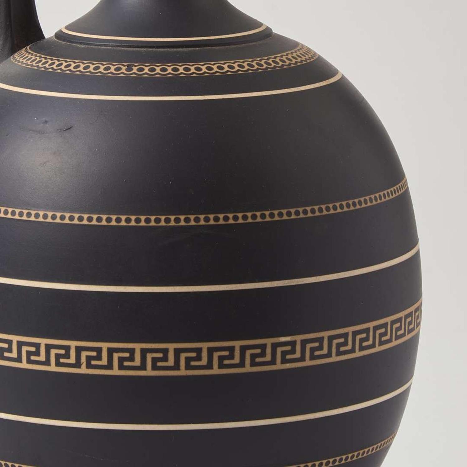 A Wedgwood Black Basalt Water Bottle Set UK, 1860s